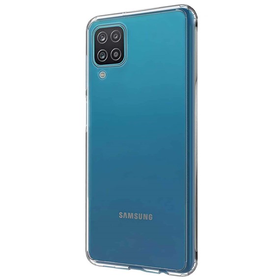 CaseUp Samsung Galaxy M22 Kılıf İnce Şeffaf Silikon Beyaz 2